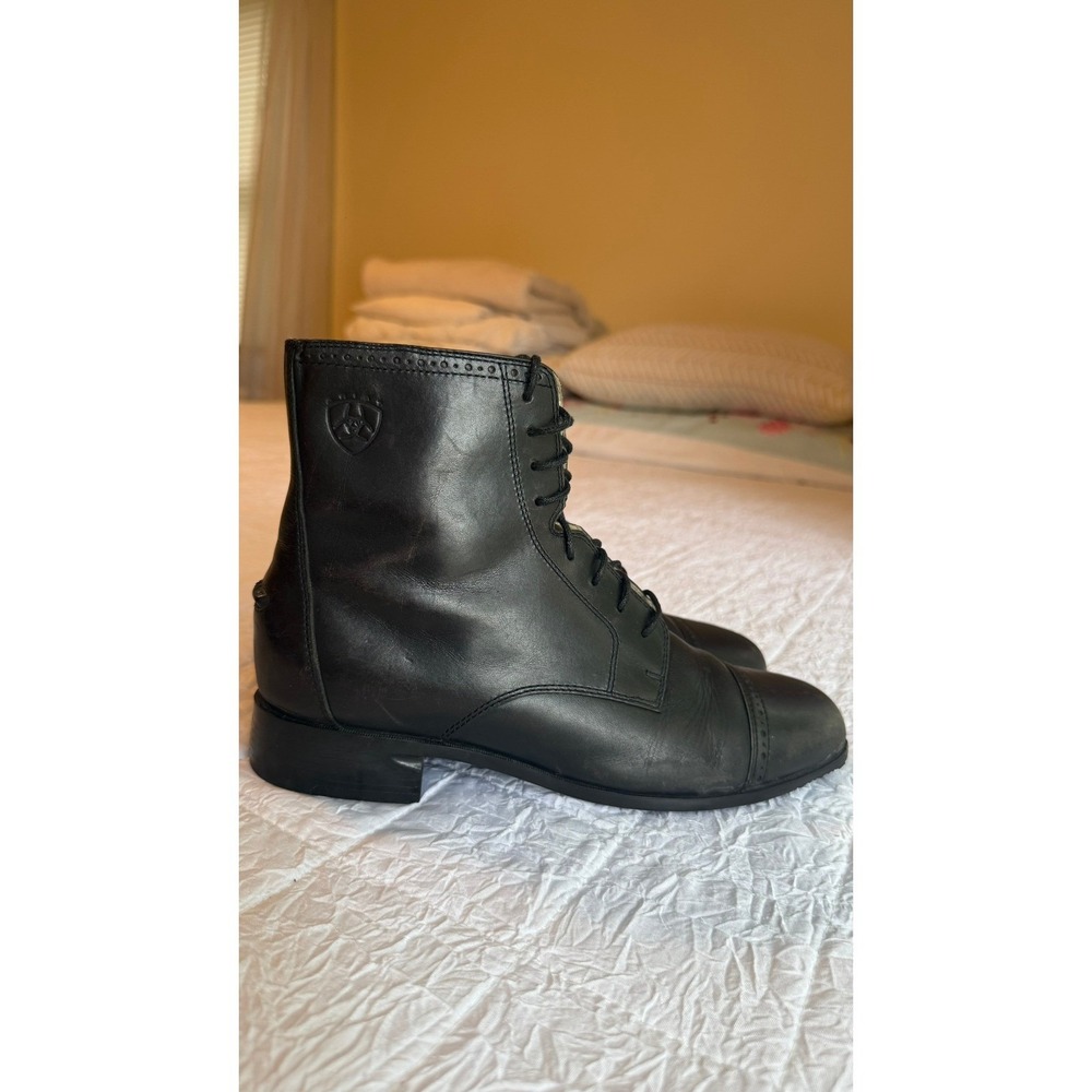 Ariat Heritage IV Black Leather Lace Up English Paddock Boots Womens 7B 69001